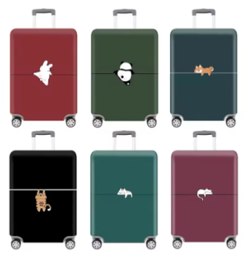 TH158 Thick Elastic Animal Prints Luggage Protective Cover Suit for 18-32 Inch Bag Suitcase Covers Trolley Cover Travel Accessories