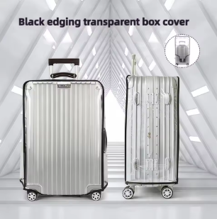 TH157 Transparent luggage protection cover suitable for suitcases and suitcases, easy to install and fold for storage,zwq