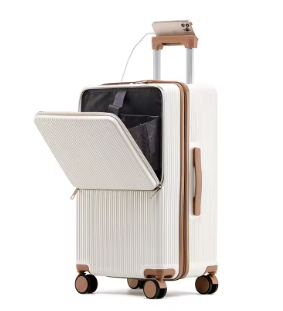 TH170 Wide Handle Travel Suitcase Men 20 24 26 Carry-On Luggage Women PC Aluminum Frame Trolley Case