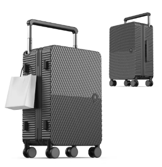 TH171 Lightweight 22 Carry on Luggage, Hard Shell Suitcase with 360°Spinner Wheels, Airline Boarded Suitcase & LSA Lock Dual Zippers