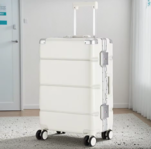 L655 Large Size Travel Wheeled Suitcases With Aluminum Frame Anti-Collision Waterproof Carry On Luggage Carrier Trolley Case For Men