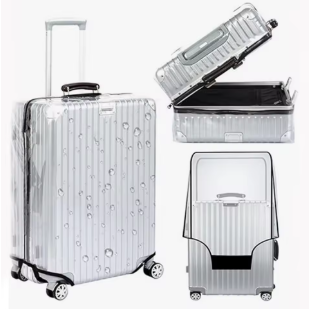 Pi1496 Clear Pvc Suitcase Cover Protectors Suitcase Covers For Luggage Thickened Suitcase Protective Cover For Wheeled Suitcase Suitabl