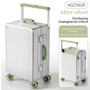 Pi1508 Wide pull rod high-quality luggage. It has a high appearance level and is a new style in 2024. It is suitable for both girls and