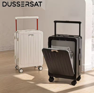 L679 SWide Handle Front Open Luggage 20/24 Inch Carry-On Suitcase Travel Trolley Case PC Material Cabin Size for Men And Women