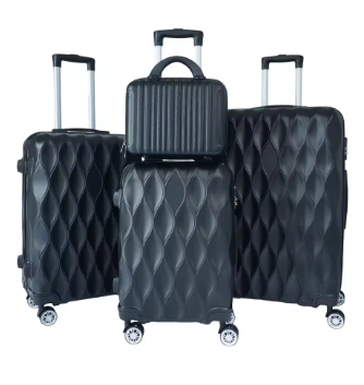 TH214 front opening pocket suitcase travel rolling luggage aluminum alloy trolley abspc case bag with spinner wheel usb charging port