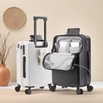 L703 Multi-Functional Business Suitcase Front Open Boarding Case Abs+Pc Material Cup Holder UBS Charging To Interface Suitcase 20