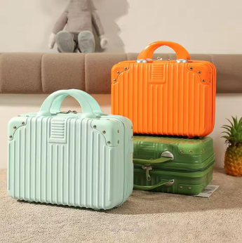 L691 14 inch Mini Travel Suitcase Cosmetic Box Hand Luggage Organizer Makeup Case Small Password Box Boarding Case