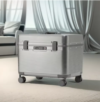 L357 Aluminum Alloy Frame Suitcase, ABS+PC Top-Opening Portable Trolley Case, Smooth Rolling Wheel, Customs Code Lock Boarding Case