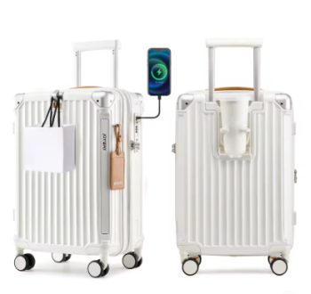 Pi1527 Joyway 20 inch Single Luggage Suitcase, Expandable Lightweight Durable, with Cup Holder, TSA Lock, Spinner Wheels