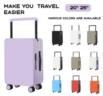 Pi1528 Large Capacity Durable Luggage for Men and Women Suitcase Business Carry-On Boarding Travel 20,25