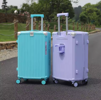 TH240 Trolley Luggage Bag Combination Lock Zipper Travel Suitcase on Wheels Large Capacity ABS+PC Lightweight Luggage