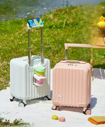 L725 New 2025 4-Inch Lightweight Women's Carry-On Suitcase with Pull Rod Children's Travel Suitcase Spring Autumn Air Travel