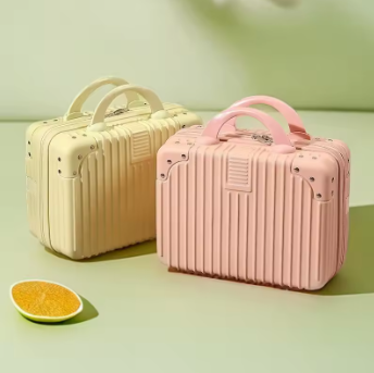 L723 2025 New 14 inch Mini Travel Suitcase Makeup Case Small Password Box Boarding Case Cosmetic Box Hand Luggage Organizer