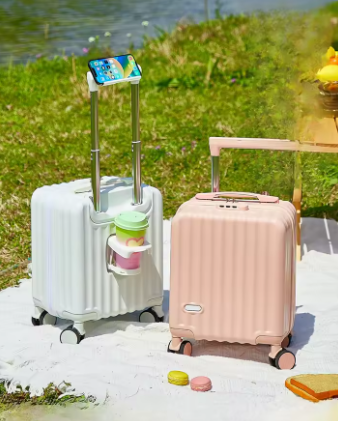 L727 New 2025 4-Inch Lightweight Women's Carry-On Suitcase with Pull Rod Children's Travel Suitcase Spring Autumn Air Travel