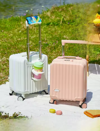 L740 New 2025 4-Inch Lightweight Women's Carry-On Suitcase with Pull Rod Children's Travel Suitcase Spring Autumn Air Travel