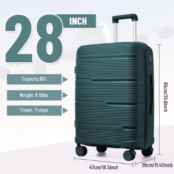 L744 2024 New Design Travel Suitcase Rolling, Women Men Carry on Travel Trolley Case 20 Inch