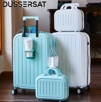 L757 Multifunctional Travel Luggage Suitcase - Lightweight ABS+PC Cabin Carry-On Luggage 20/22/24/26/28 Inch