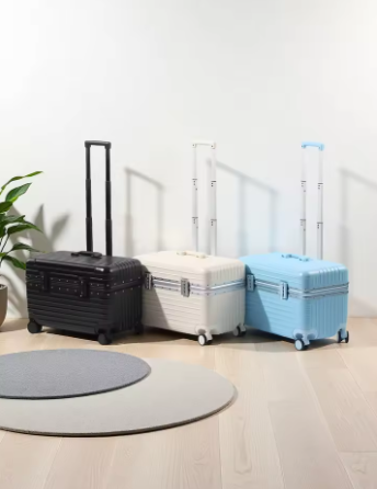 P1694 20-Inch Aluminum Alloy Frame Suitcase ABS+PC Material Open Upper Cover Boarding Case TSA Customs Password Lock Universal Wheel