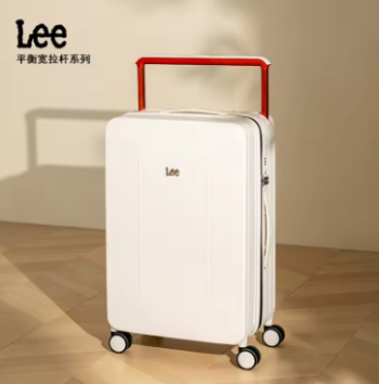 Pi1600 LEE Suitcase Wide Handle Travel Suitcase Men 20 24 26 Carry-On Luggage Women PC Aluminum Frame Trolley Case