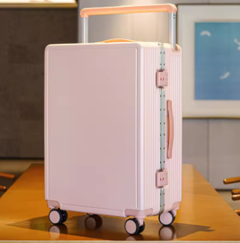 TH394 Wide Trolley Luggage 22/ 26 inch Travel Suitcases Aluminum Frame Pop-up Trolley Case Carry-on Suitcase Large Capacity