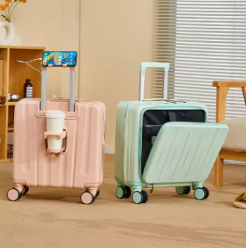 Pi1671 Light Weight Suitcase 18 inches Suitcase Large Capacity Travel Case Swivel Wheels Suitcase Small Luggage Compartment