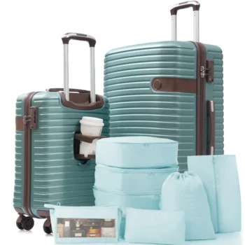 K1106 Spinner Wheels Hardshell Luggage Set with TSA Lock Durable Travel Suitcases