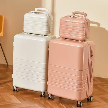 K1233 Luxury Design Carry On Suitcase Set PC Travel Rolling Luggage 16 Inch with 12 Inch Small Suitcase