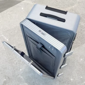 kkk1231245 Aluminium Alloy Front Opening Luggage Multifunctional 20Inch Carrier TSA Lock Boarding Box Side Opening Travelling Suitcase