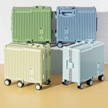 KF821221 Carrying Case with Handle Combination Lock Light Tone Universal Wheel Travel Trolley Case