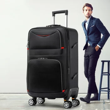 K1058 Travel Suitcase Trolley Bag Waterproof Oxford Rolling Luggage