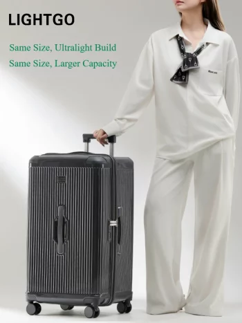 K1114 Capacity Silent Brake Wheels Sleek Unisex Fashion Luggage