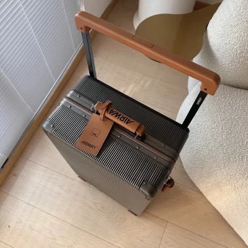 K1121 High quality Rolling Luggage Aluminum frame Suitcase Men 20 24 26 28 inch large capacity Wide pull rod Travel box