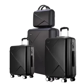 K1446 Vescovo Spinner ABS Travel Suitcase Set Hardside Trolley Case Luggage Sets 4pcs