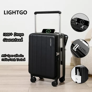 K1073 Business Carry-On 20/24/28 Luggage TSA Lock Suitcase