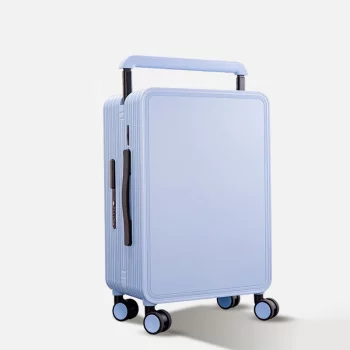 K1237 Wide Handle Suitcase Luggage with USB Charging 20 Inch TSA Customs Lock Suitcase