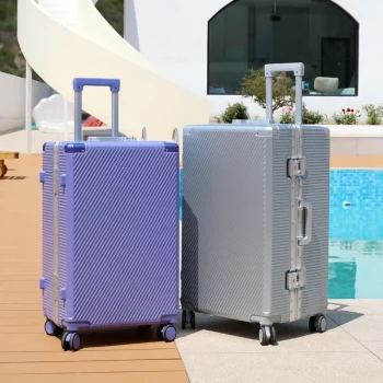 K1151 Luggage Aluminium Frame 22/24/26/28 inch Large Capacity Suitcase ABS + PC Trolley Case Silent Wheel Password Travel bag