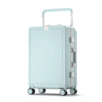 K882 Multifunctional suitcase aluminum frame wide handle carry on luggage t