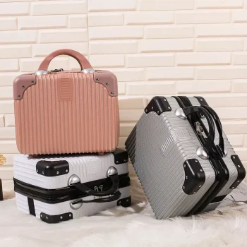 K1328 14 "portable makeup bag Makeup case Sweet wind carry-on luggage travel large capacity