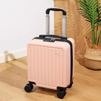 K1449 Small Suitcase with Combination Lock Light-Tone Universal Wheel Carrying Case