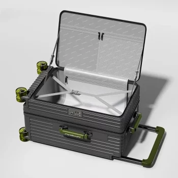 K1485 Opening Expandable Luggage Rolling Carry on Trolley Suitcase on Wheels