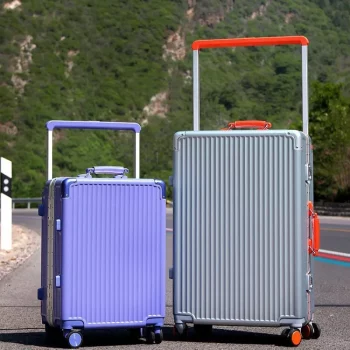 KF22255 Aluminium Frame Travel Suitcase Wide Handle Rolling Luggage