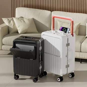 KF821149 Carrying Case with Handle Combination Lock Light Tone Universal Wheel Travel Trolley Case