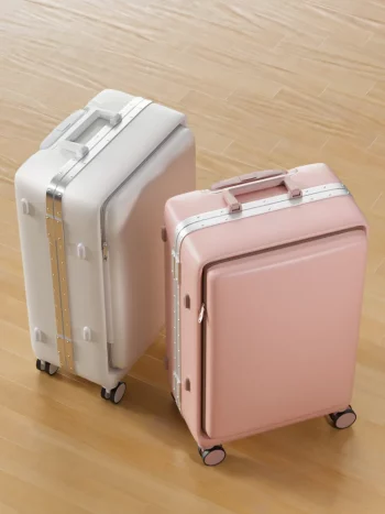 K1062 The New Luggage Multifunctional Aluminum Frame Trolley Case
