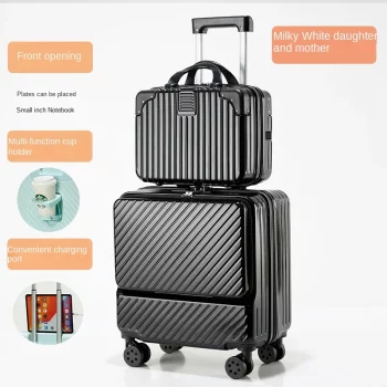 K1431 Front Opening Lid Carry-on Cabin Suitcase Small Luggage 18/20 inch Suitcase