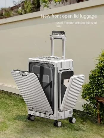 K1429 New Three-Opening Multi-Functional Front-Opening Luggage