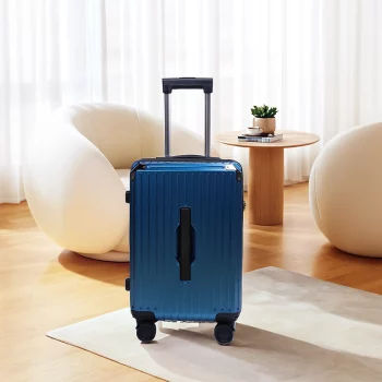 K1488 Unisex 20''Carry-on Luggage with Portable Hook & Removable Wheels Anti-collision Corner Sturdy Handle Suitcase