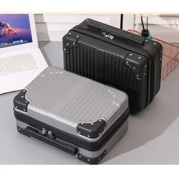 K1456 Mini Travel Suitcase Cosmetic Box Hand Luggage Organizer Makeup Case