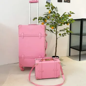 K1412 K1411 Travel suitcase on wheels carry ons trolley luggage bag with laptop bag cabin rolling luggage Creative suitcase set