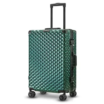 K1070 Universal wheel suitcase aluminum frame luggage
