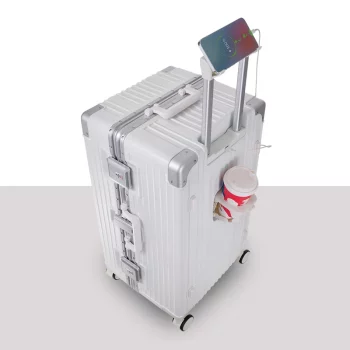 K924 Suitcase With Cup Holder Travel Suitcase Men Carry-On Luggage